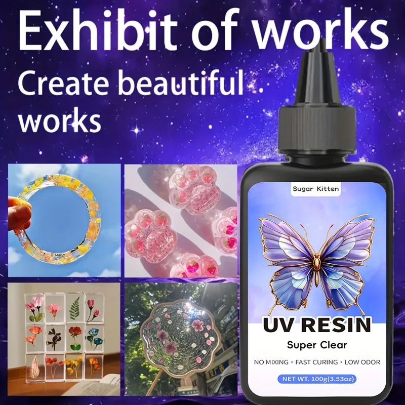 راتنجات الايبوكسي فائقة الوضوح. معالجة سريعة، لصنع المجوهرات، الحرف اليدوية، مستلزمات صناعة المجوهرات، مواد الديكور الحرفية، R الزخرفية