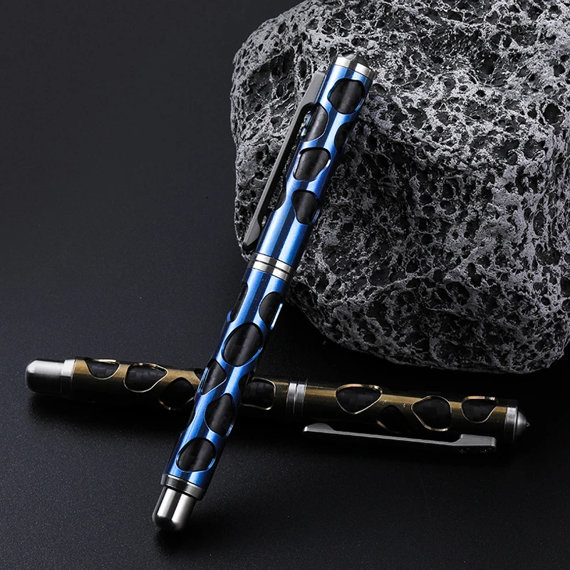 Titanium Alloy Multifunctional Self-defense Tactical Pen Window Breaking Cone EDC Outdoor Portable Survival Tool