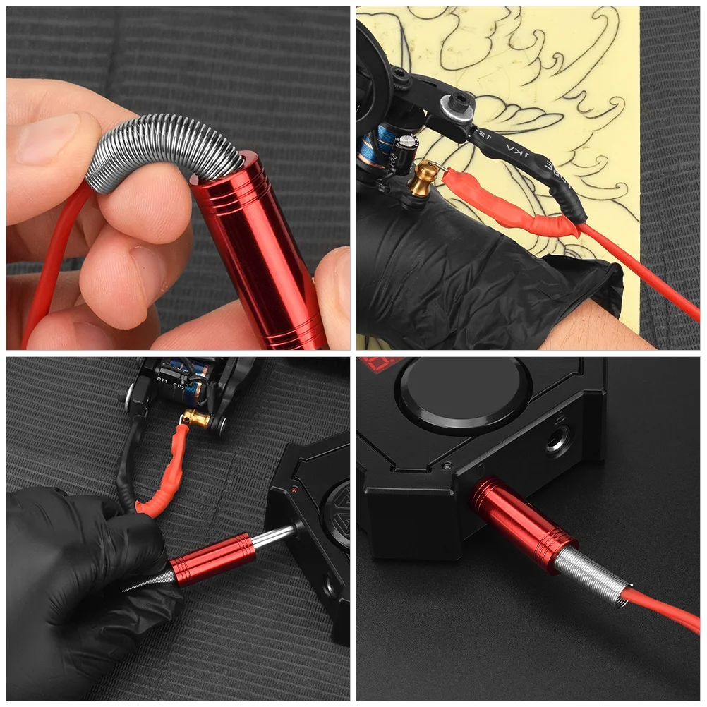 خط خط خطاف من الفولاذ السيليكوني، خط خط خطاف قلم الوشم الاحترافي، هيكل ثنائي النواة، توصيل عالي، حرارة منخفضة لموثوقة #5