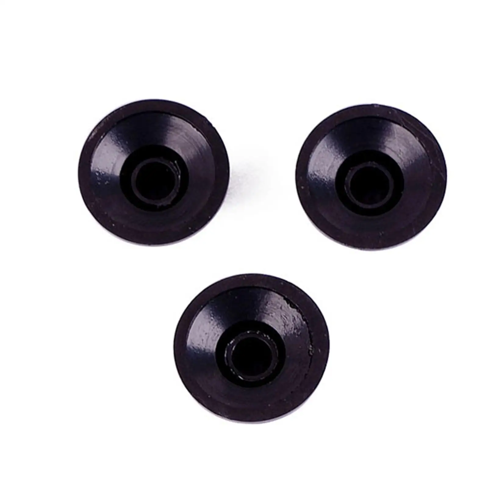 Bass Guitar Knobs 6mm Shaft Black Plastic Amplifier Volume Tone Control Potentiometer Knob Replacement Parts for Guitar Speed
