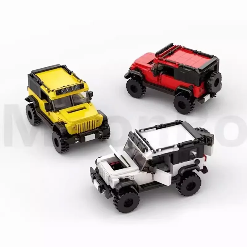 New in Genuine Authorization JEEP Wranglers Rubicon Building Blocks Model Car Bricks Toy For Children Birthday Christmas Gift