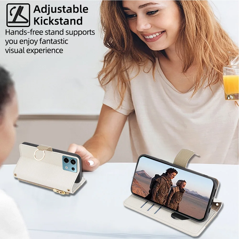 Brieftaschenhülle für SONY XPERIA 10 5 1 I II III IV V VI 10 VII Magnetische Flip-Handyhülle Sony XZ1 L2 L3 Langes Trageband Lederhülle – Detail 9