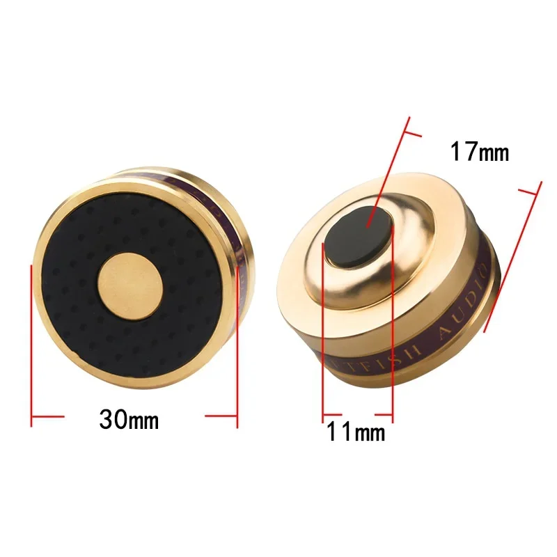 

6pcs Copper Shock-absorbing Foot Nail Amplifier Shock-absorbing Nail Tripod Gasket Audio Machine Foot Shock-proof Pad