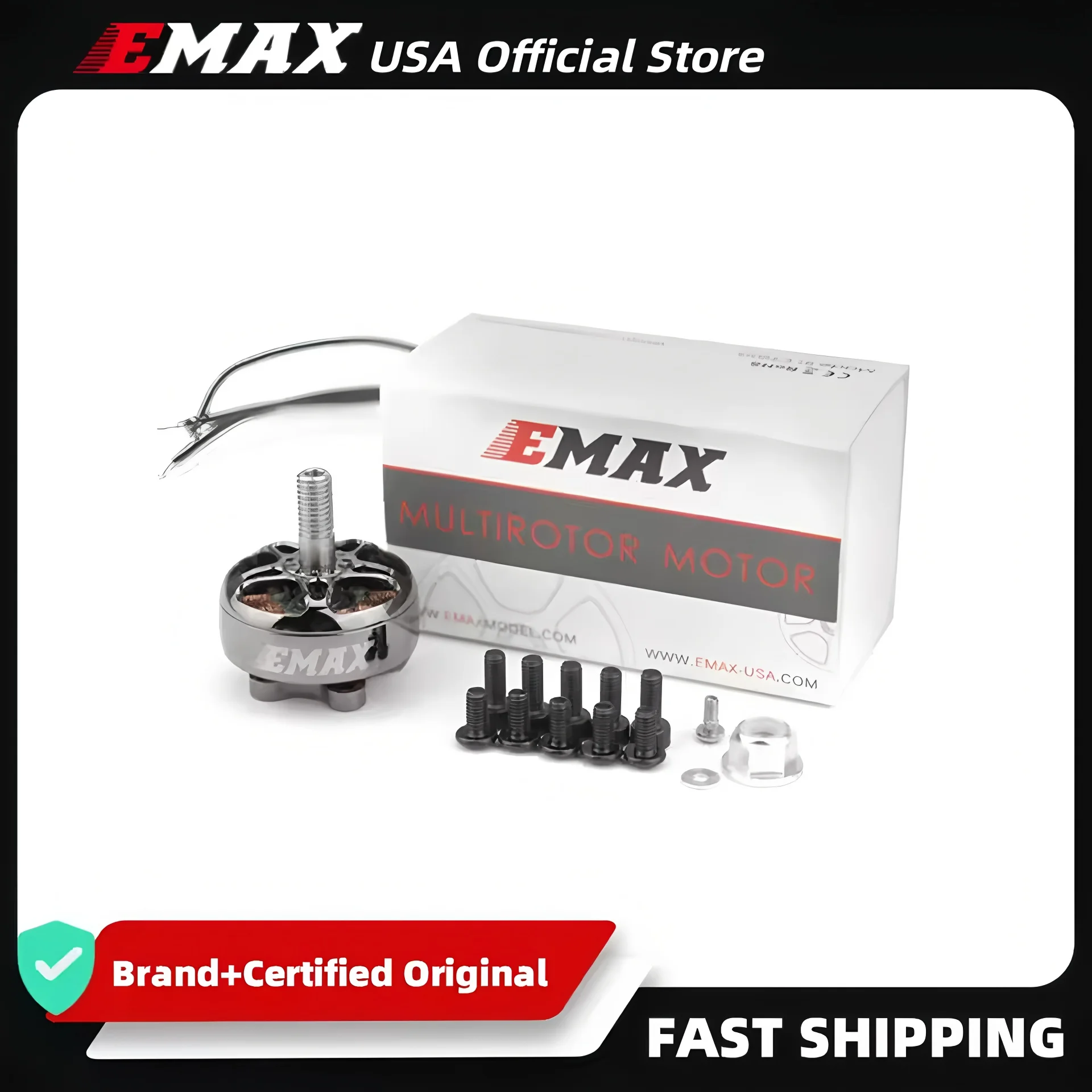 1 / 2 / 4 pcs EMAX ECO II Series 2306 6S 1700KV / 1900KV 4S 2400KV Brushless Motor for RC FPV Racing RC Drone