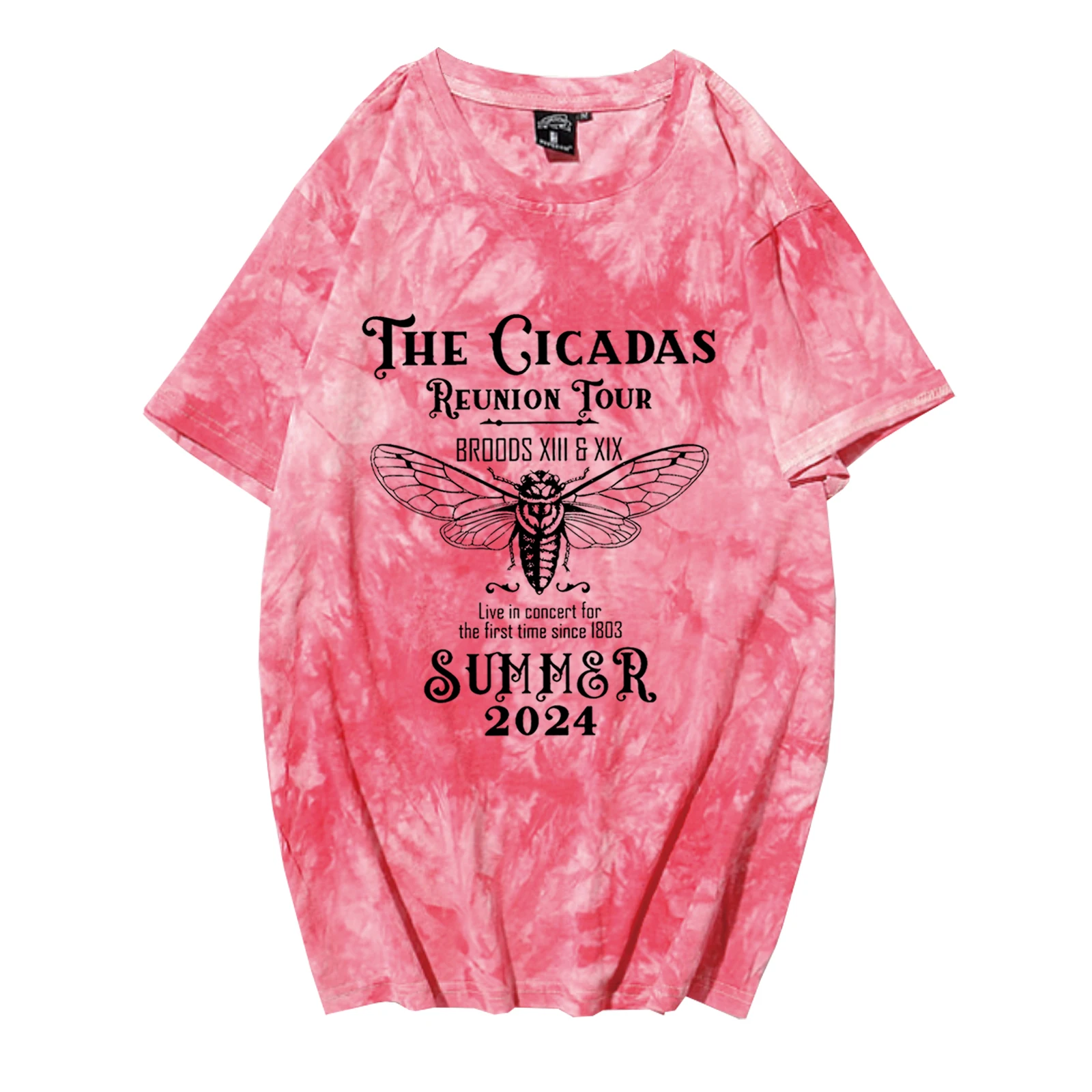 The Cicadas Reunion Tour Shirt Cicadas Invasion Summer Scream 2024 Shirt Male Harajuku Short Sleeve Hip Hop T-shirts