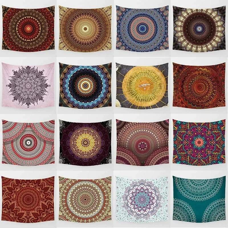 VIKAMA Boho Mandala Tapestry Wall Hanging Bohemian Hippie Print for Bedroom Living Room Dorm Yoga Room Home Decor