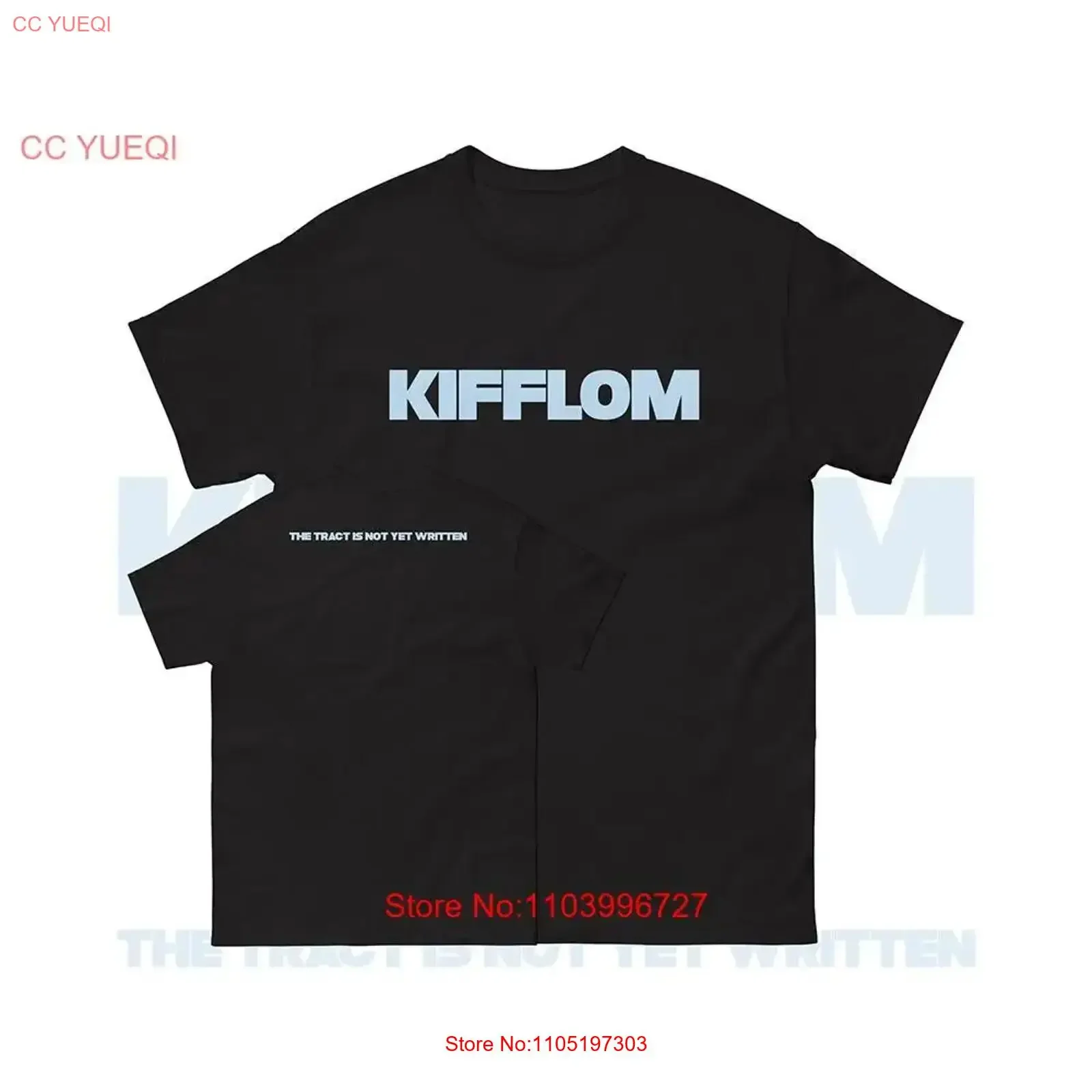 

Kifflom the Track Is Not Yet Written T Shirt vintage Washed streetwear Top For Everyday Wear Stretched homme Breathable