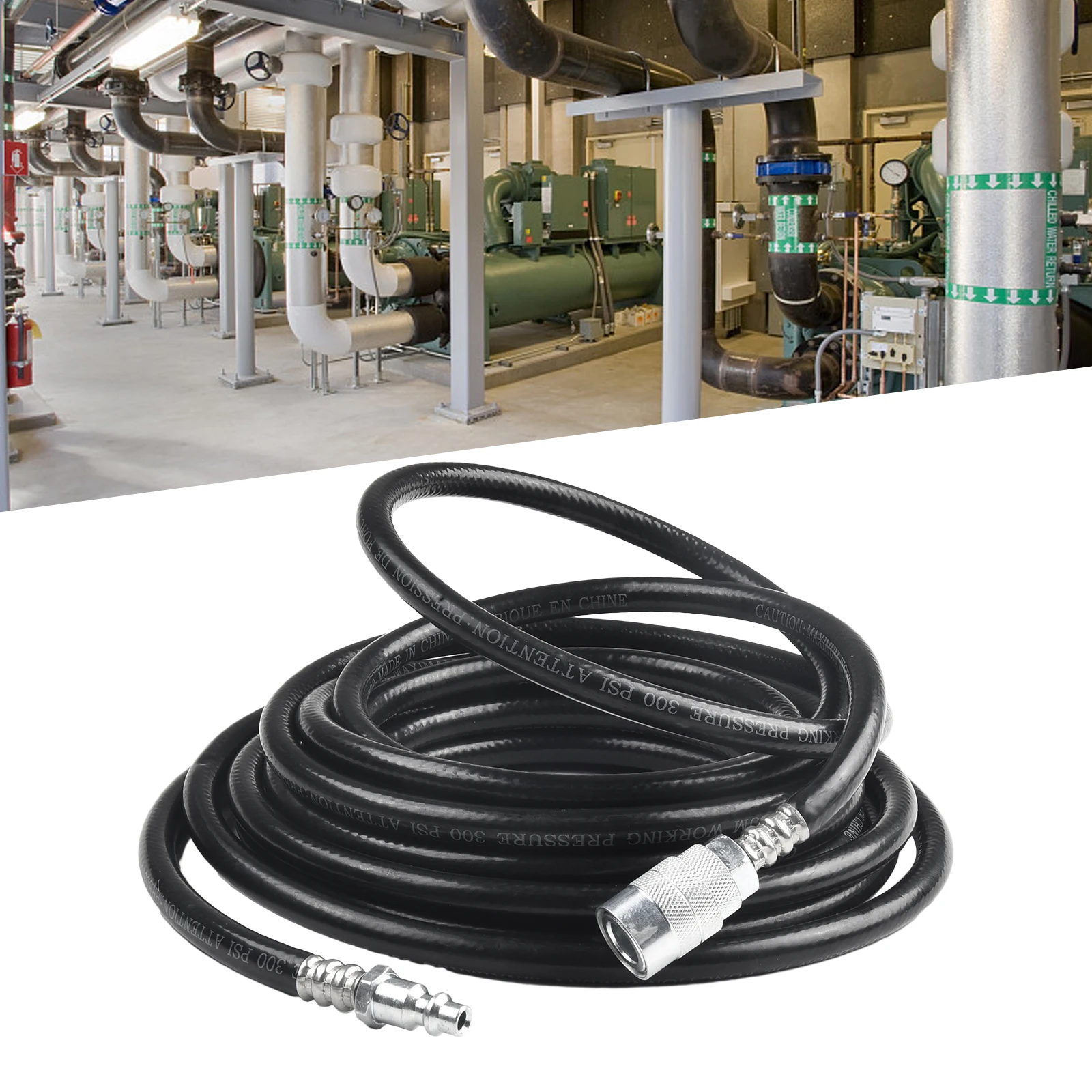 Pneumatic Tools Air Compressor Hose Pneumatic Tools Pneumatic Tools 1Pc 7.5m / 24.6ft Black Less Than 150psi High Quality