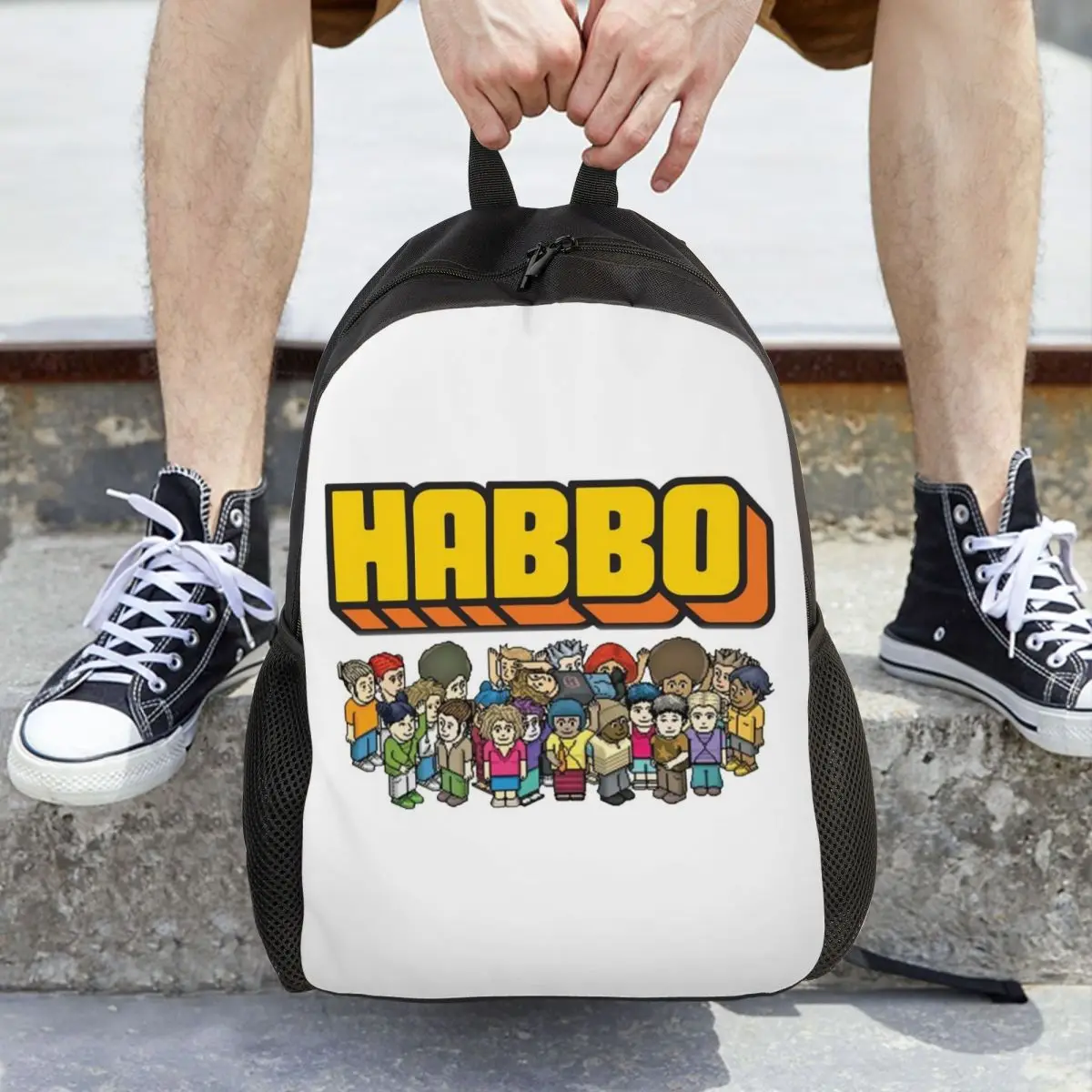 Рюкзак Game Habbo Hotel, вместительный рюкзак для детей, школьная сумка, сумки на плечо для мужчин и женщин