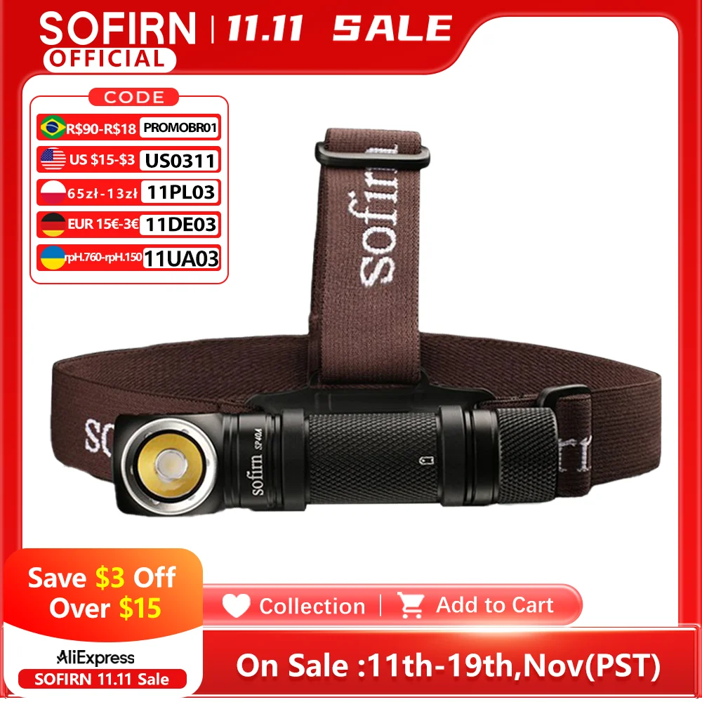 yZ[zSofirn SP40A TIRwn [dLEDwbhv TN-3535 1200lm 18650wbhCg 18350px\d }Olbge[t