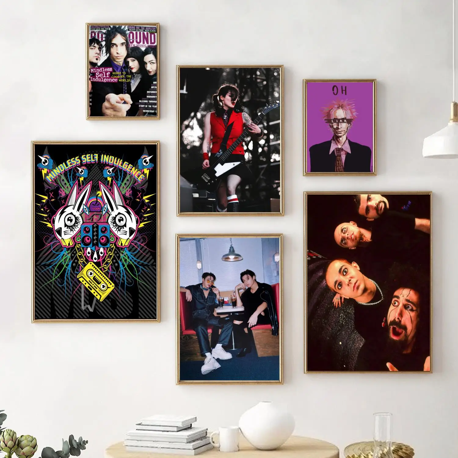 mindless self indulgence Poster Decorative Painting Canvas Poster Wall Art Living Room Posters Bedroom Painting