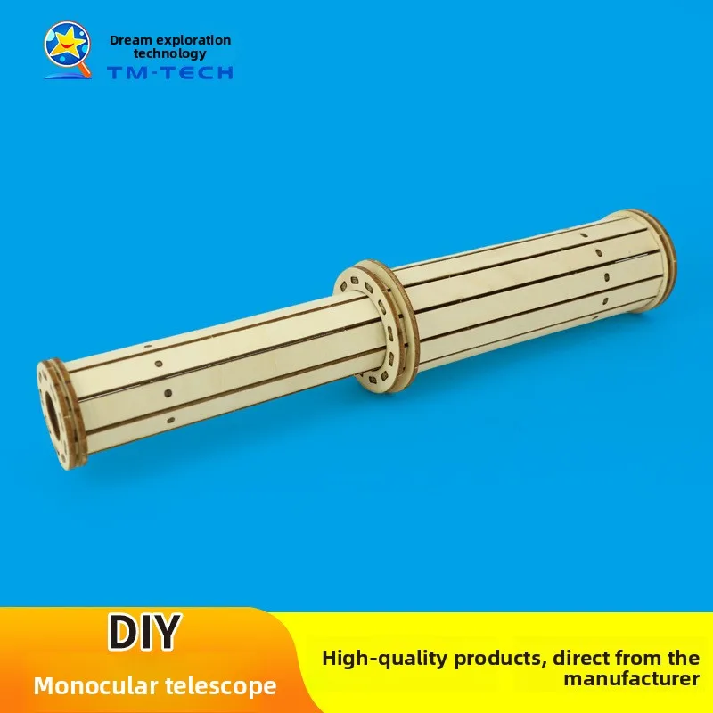 

DIY Monocular Telescope Science Experiment Kit | Safe Optical Lenses | No-Glue Handcraft Assembly | STEM Optical Physics Toy
