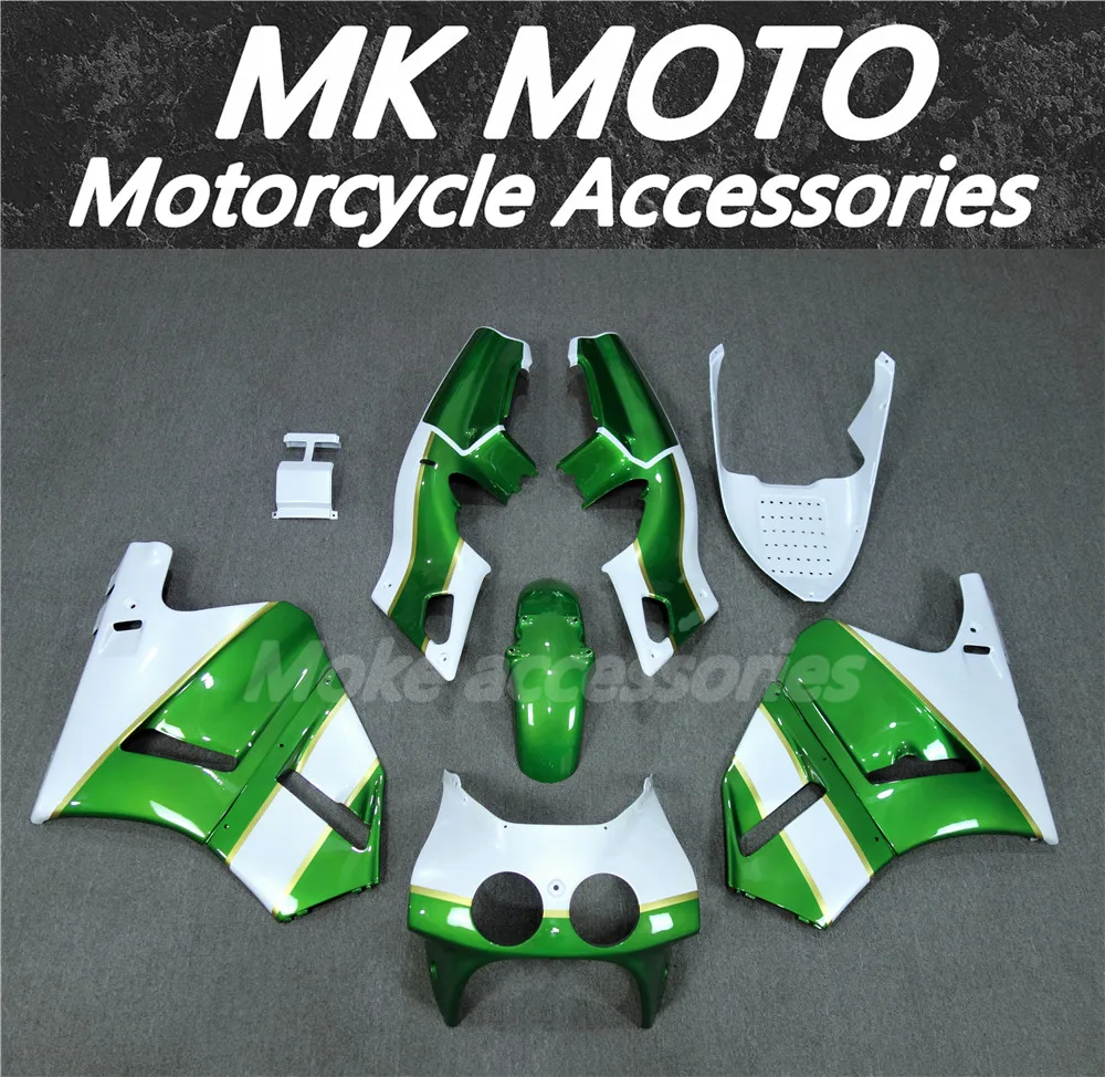 Motorcycle Fairings Kit Fit For VFR400 NC30 1989 1990 V4 Bodywork Set High Quality Abs Injection White Green