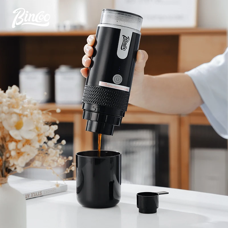 

Bincoo Portable American Coffee Machine Coffee Powder Capsule Household Electric Mini Coffee Grinder for Outdoor Travel in Car