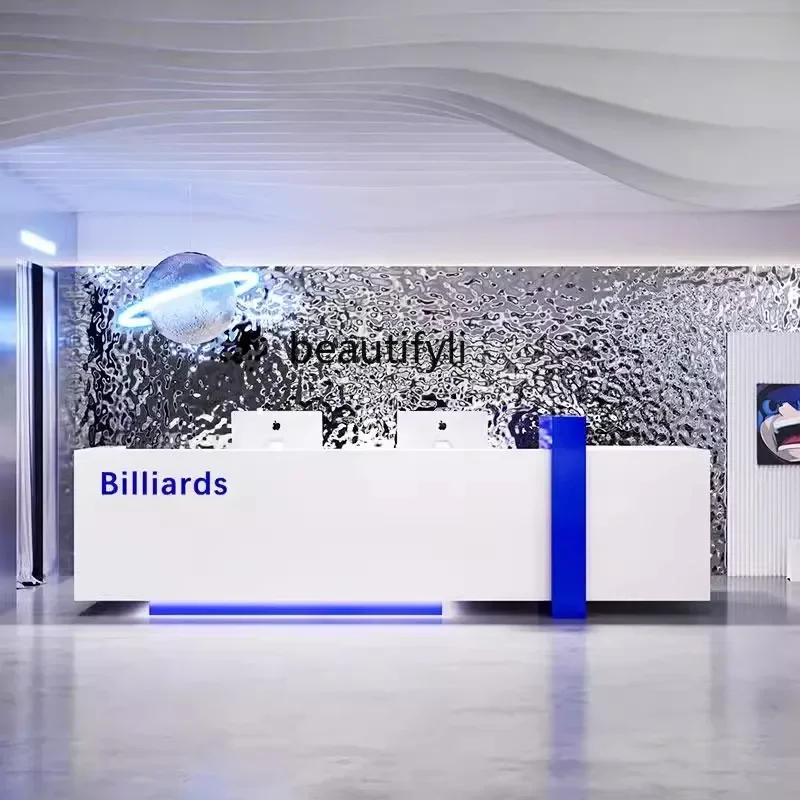 

Modern and simple, company reception desk Hotel bar Billiards hall checkout page Clothing store Beauty salon counter