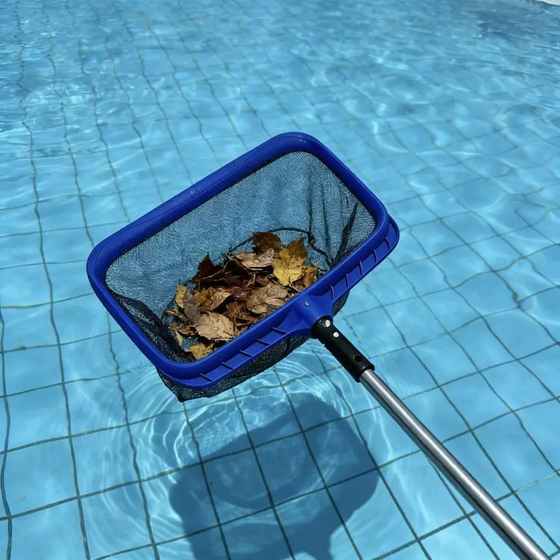 Durable Mesh for Algae/Pond CleaningEnhanced Leaf Skimmer   Net Pool Accessories With Detachable Handle