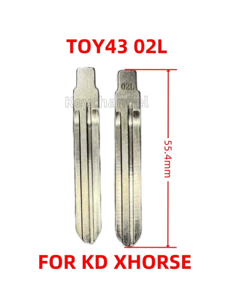 

Keychannel 10PCS Extended 02# KD Key Blade TOY43 TOY43AT Car Key Blank for KEYDIY Xhorse KD VVDI for Toyota Camry Corolla RAV4