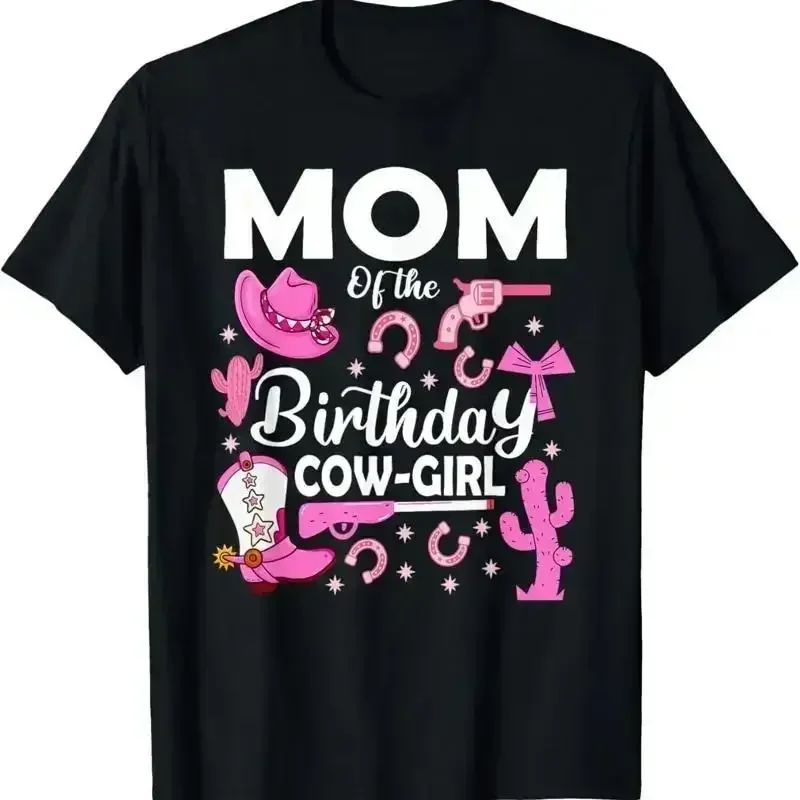 Mom Of The Birthday Cowgirl Rodeo Bday Girl Party Mommy T Shirt