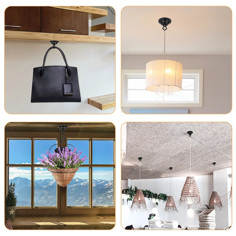 

4pcs Chandelier Hook Plate Ceiling Light Cover Vintage Canopy For Pendant Lights Mounting Bracket Decorative Fixture Accessories