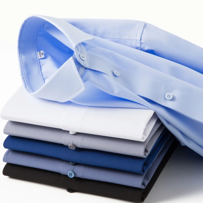 8XL Modal Work Man Shirts Long Sleeve Formal Office White Shirt for Man Long Sleeve Slim Fit Soft Cozy Business Casual