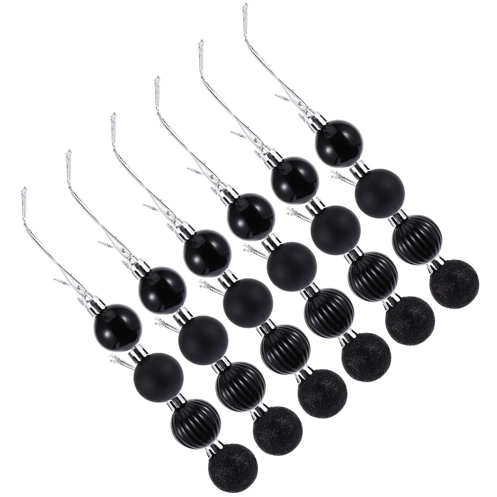 

48Pcs Christmas Ball Decorations Plastic Xmas Tree Hanging Ornaments Holiday Party Shop Window Gift Christmas Balls