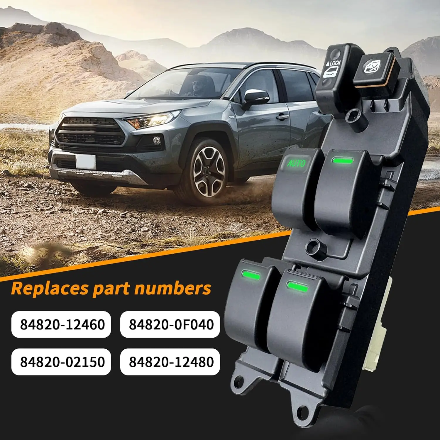 Car Master Power Window Switch Lift for Toyota Corolla EX 04-15 Camry 2002-2007 Sienna Window Switch Lifte 84820-12480 18 Pins - view 5
