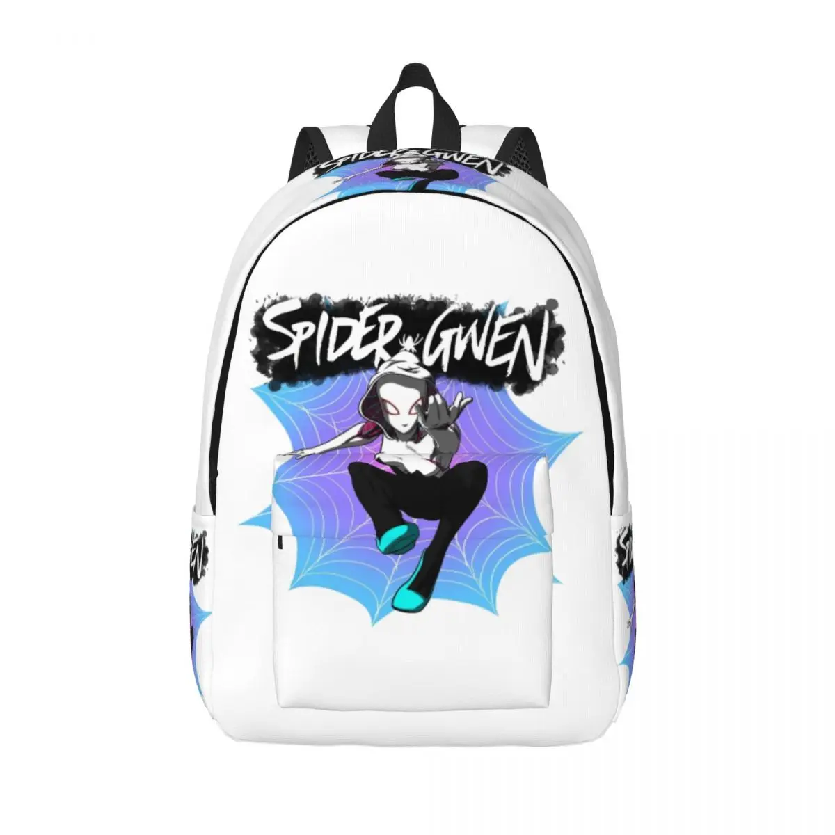 Spider Gwen Stacy Backpack Elementary High College School Student spider-Gwen Bookbag Men Women Daypack Sports