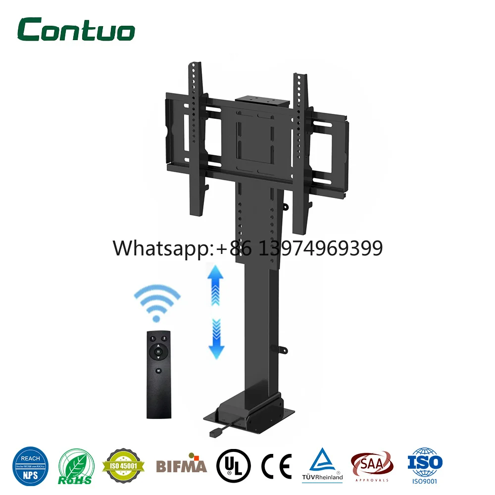 10% Discount Smart Living Room Furniture Tv Motorised Lifter Elektrische Fernseherhalterung Motorized Tv Stand with Tv Riser