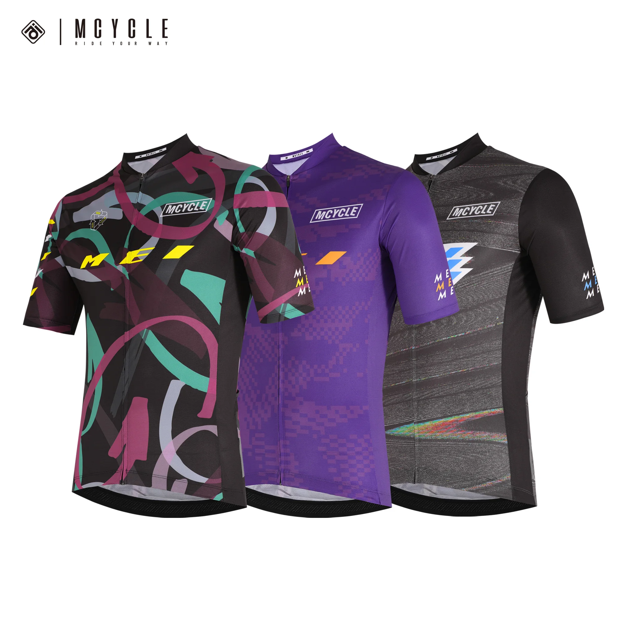 

Mcycle Loose fit Men's Cycling Jersey MTB Mountain Bike Bicycle Jersey Breathable Cycling Shirt Short Sleeves Cycling Clothing