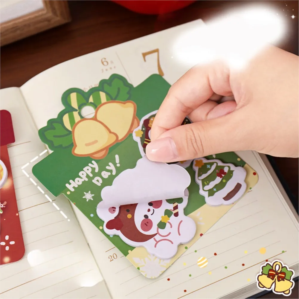60 قطعة سلسلة عيد الميلاد اللطيفة مذكرة لاصقة Kawaii لتقوم بها بنفسك تزيين مدرسة مكتب طالب آخر لوحات مذكرة القرطاسية رسالة ملاحظات كتاب