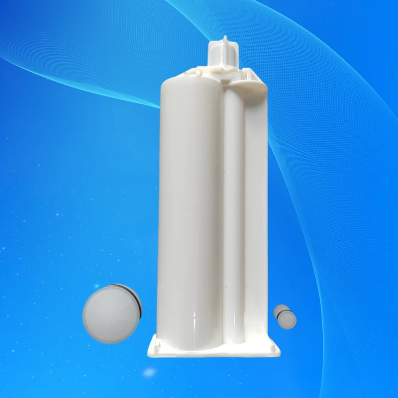 2 Pcs Two Component AB Glue Mixing Plastic Cartridge 50 Ml / Cc 10:1 Ratio