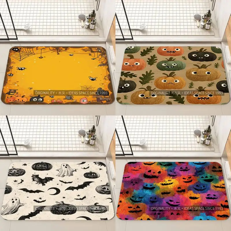 

Коврик ведьмы на Хэллоуин, украшение для гостиной, домашний диван, нескользящий ковер, кабинет, спальня, татами, детский мягкий напольный коврик