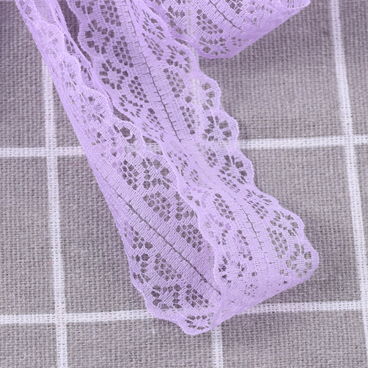 

2.8Cmx15M Purple Lace Packaging Ribbon Diy Gift Wedding Flower Wrapping Decorative Ribbon Soft Dacron Material