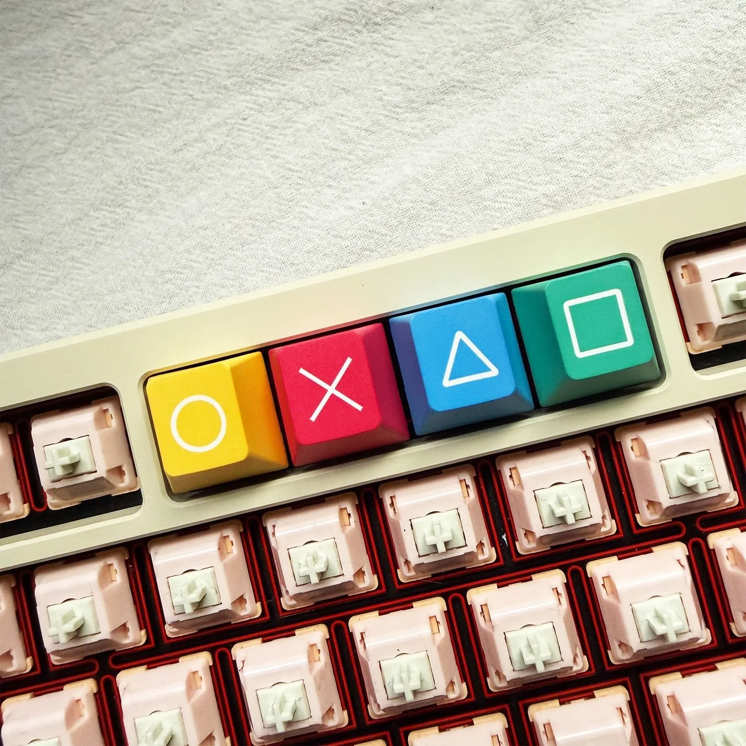 Custom Personalized Keycaps PBT Material Cherry Profile (R4) Compatible with Mechanical Keyboards