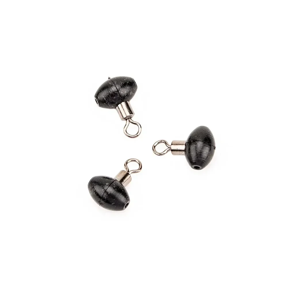 도르래 비즈 낚싯줄 리그 슬라이더 스위블 태클, 플라스틱 및 구리 세트, 블랙, 10, 20, 50, 100 개, 8*5mm, 1 g/pc