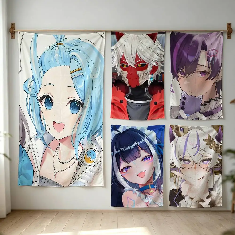 arahashi tabi VTuber StelLive Flag Digital Printing Banner for Garage Wall Out Door Decoration