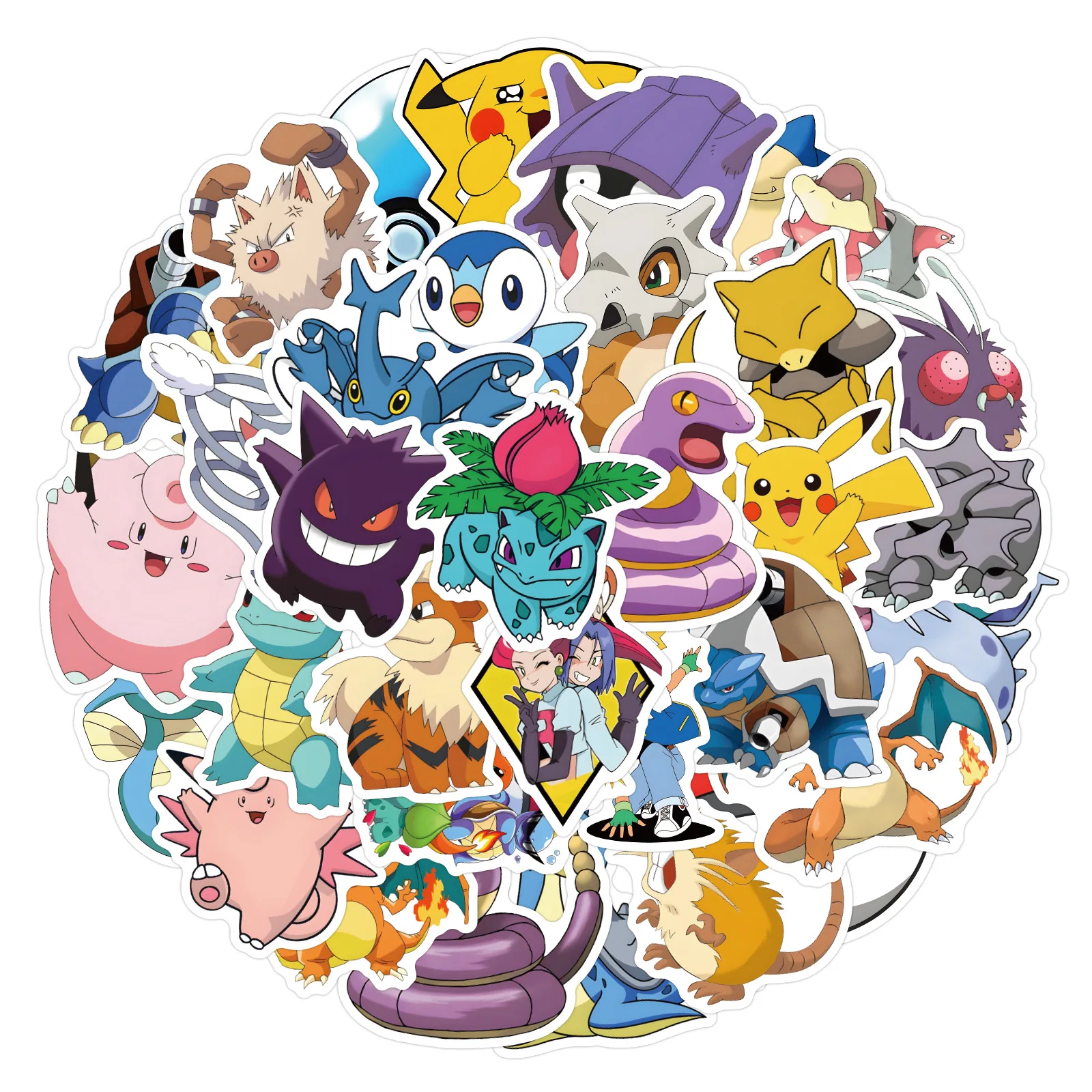 50pcs Pokemon Luggage Luggage Laptop DIY Cartoon Graffiti Stickers