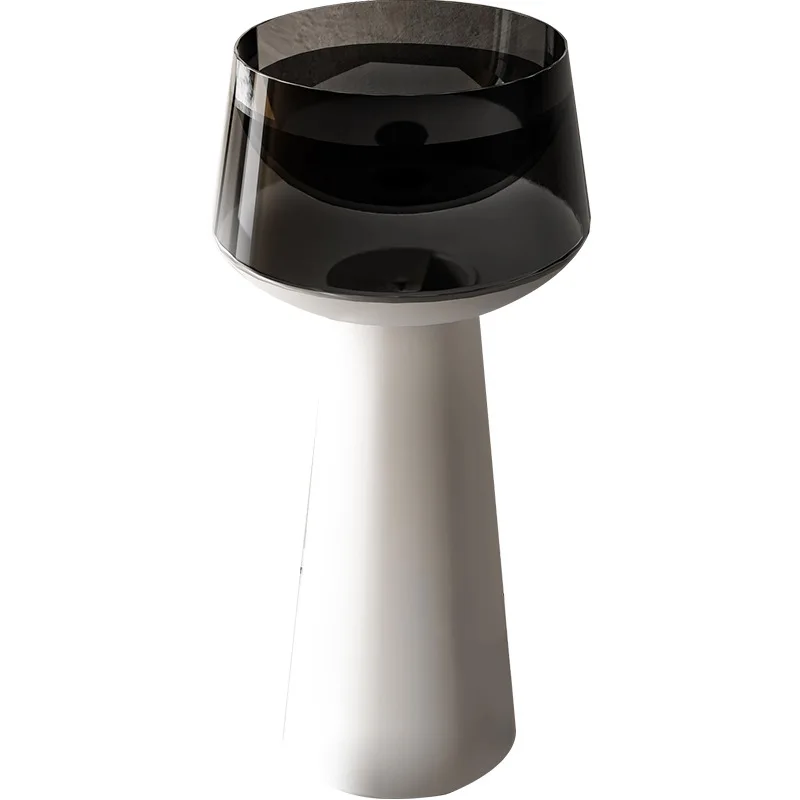 Transparent resin column basin washbasin hotel homestay project integrated landing column basin washbasin