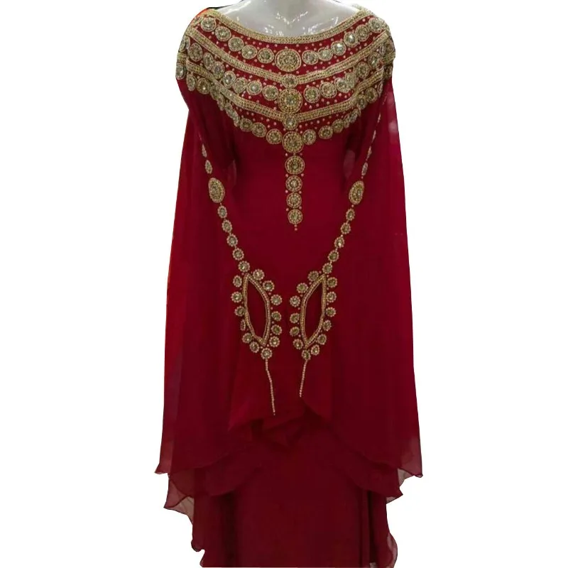 

Royal Moroccan Dubai Kaftan Farasha Abaya Dress Very Fancy Long Gown