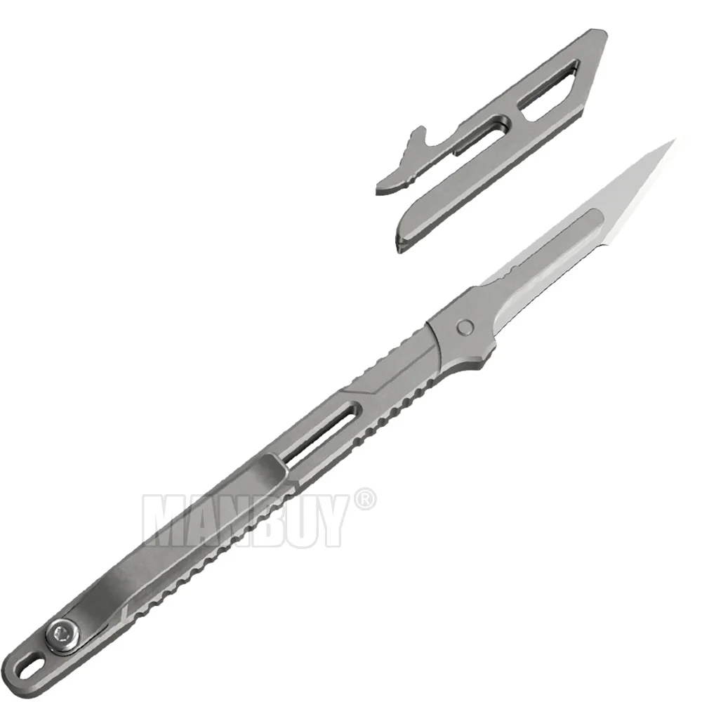 NITECORE NTK07 / Spare Blade Ultra-Slim Unibody Titanium Knife Mini Multifunctional Folding Hunting Camping Fishing Outdoor Tool
