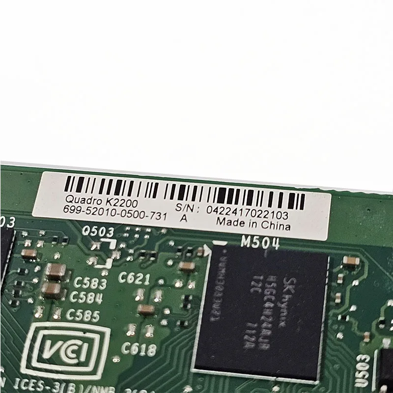 بطاقة الرسومات المستخدمة VCQK2200-PB 4GB GDDR5 لـ NVIDIA Quadro K2200 #4