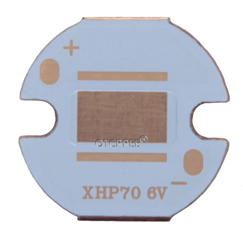 1-10 PCS 20mm Copper PCB XPG XPG2 XPE2 XML XML2 XHP50 XHP70 MKR 3V6V12V led PCB 20mm x 1.6mm Copper Star 16mm Heatsink PCB