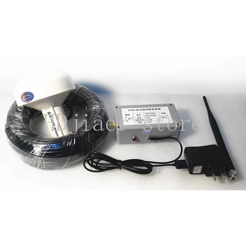 

Indoor Coverage Gps Signal Repeater Amplifier Gps Transponder System Kit with 10M Receiving Antenna