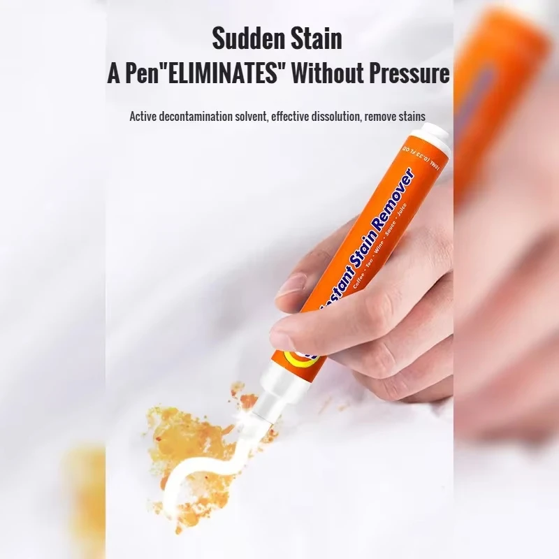 Instant Stain Remover Pen & Spot Cleaner Portable Travel-Friendly for Clothes, Works on Food & Drink Stains Fits in Purses & Bag
