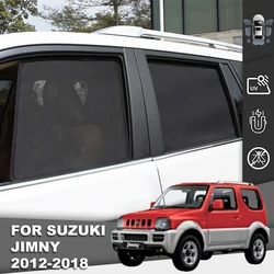 For Suzuki Jimny 2007-2018 Magnetic Car Sunshade Front Windshield Mesh Frame Curtain Rear Rear Side Window SunShade