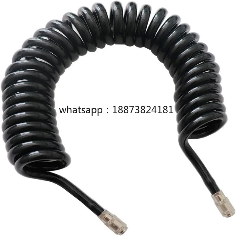 air hose single tube black spring TPU tube with metal female connectors use with cuffs fast shipping