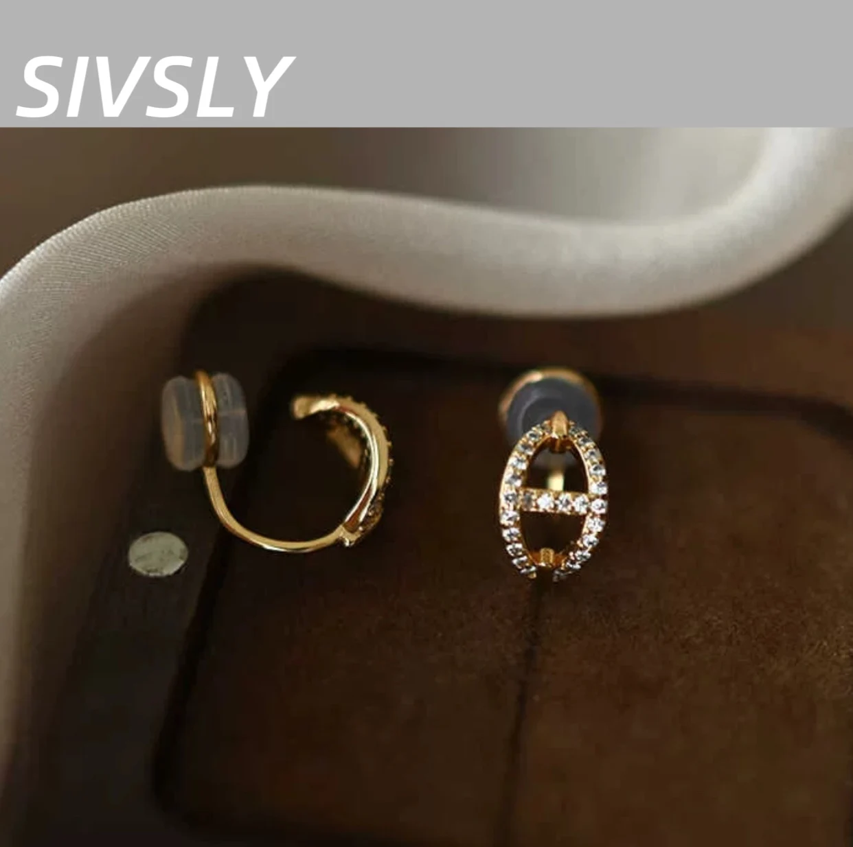 

Earring Ear Clasp Luxury Design Earring Silicone Ear Clip No Ear Piercing Women's EarringMen's and women's styles are the same.