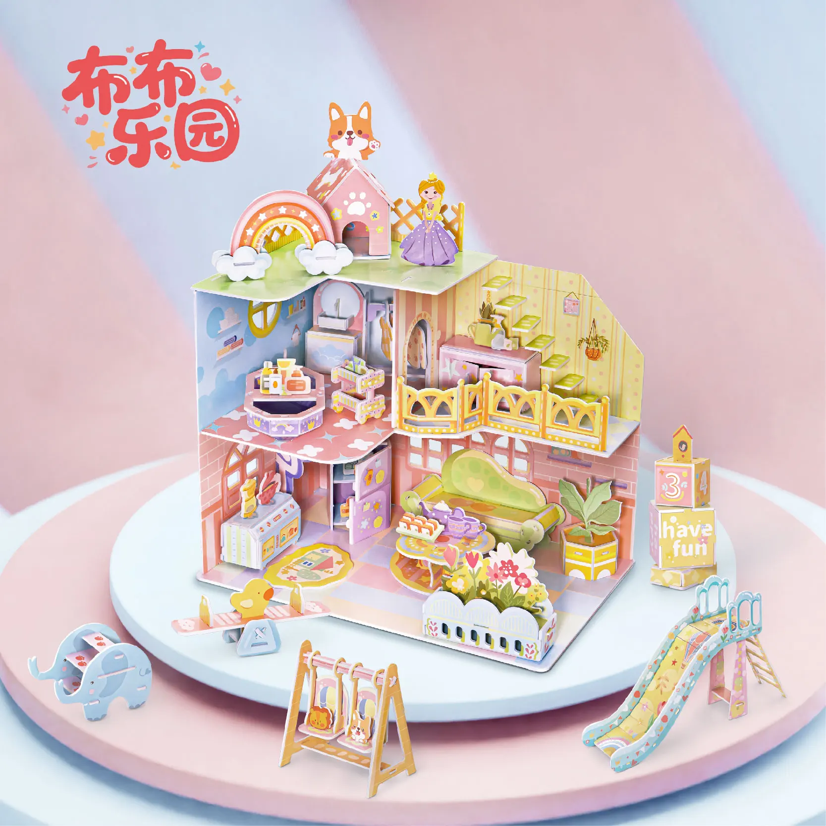 

Diy Doll House With Furniture Light Wood Dollhouse Case Miniatures Kits For Children Home Puzzle Toys Birthday Christmas Gifts