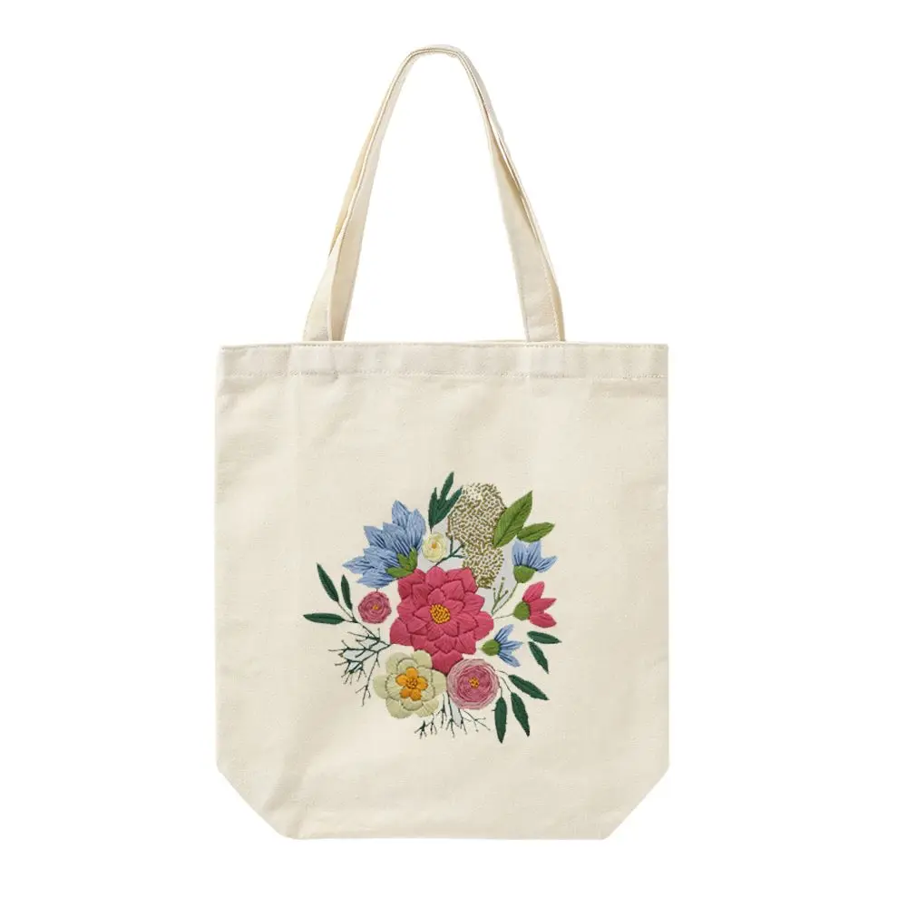 Art Crafts Embroidery Hoops Flower Pattern Cloth Threads Tools Cross Stitch Sewing Needlepoint Kits Embroidery Kit