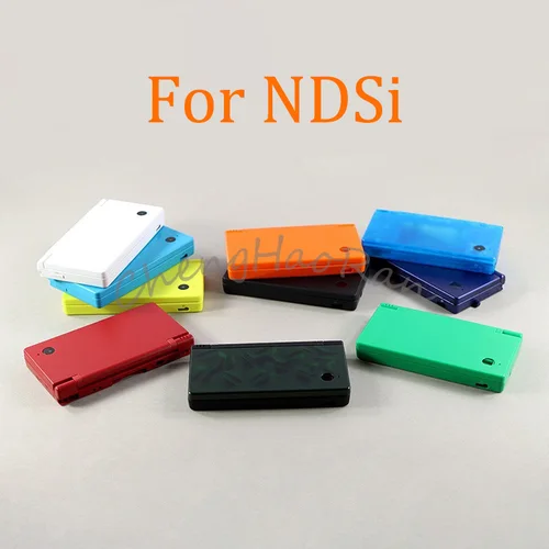 Imagen 1 del producto 1 Juego de piezas de consola de juegos para Nintendo DSi NDSi, carcasa completa OEM, carcasa de repuesto con Kits de botones, lente de pantalla